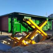 垃圾房屋垃圾压缩设备智能地埋式 垃圾压缩站底部举升地下式