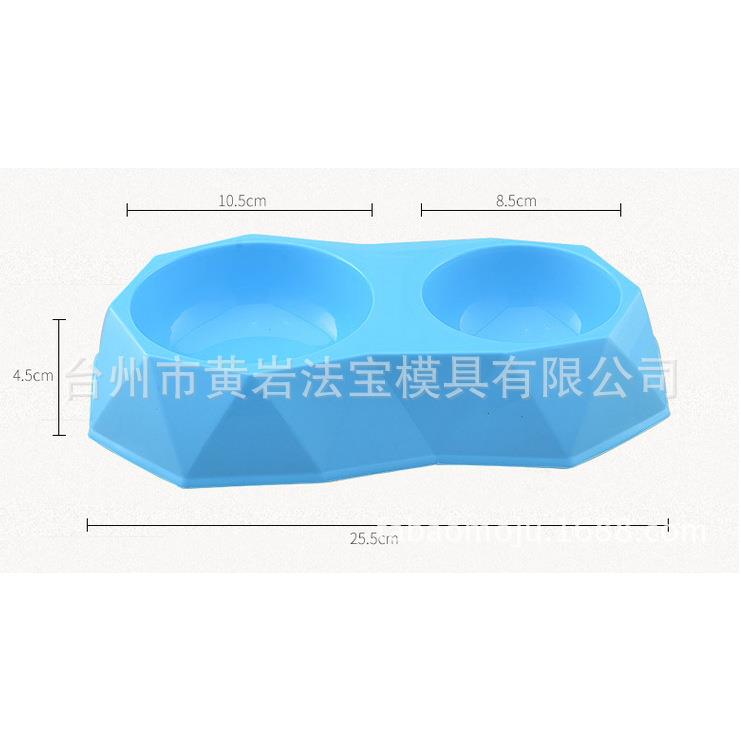 宠物用品狗碗猫宠物碗狗碗狗食盆猫食盆喂水器双联碗喂食模具