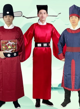 宋朝官服范仲淹包公演出服古装话剧衙役服装捕头师爷轿夫明朝官帽