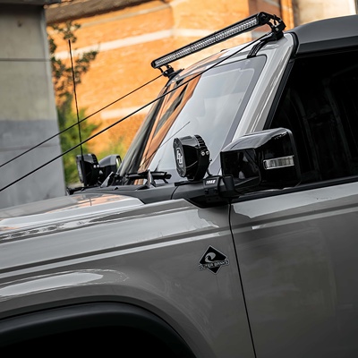 烈马改装IRURI款A柱车顶射灯支架