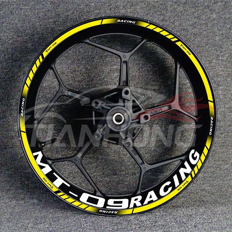摩托车MT-03 07 09 10轮毂改装轮圈钢圈反光防水贴花贴纸