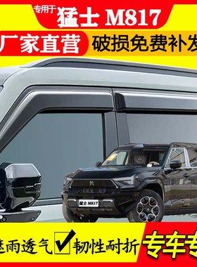 东风猛士M817晴雨挡雨眉车窗汽车外饰改装专用配件遮雨防水挡雨板
