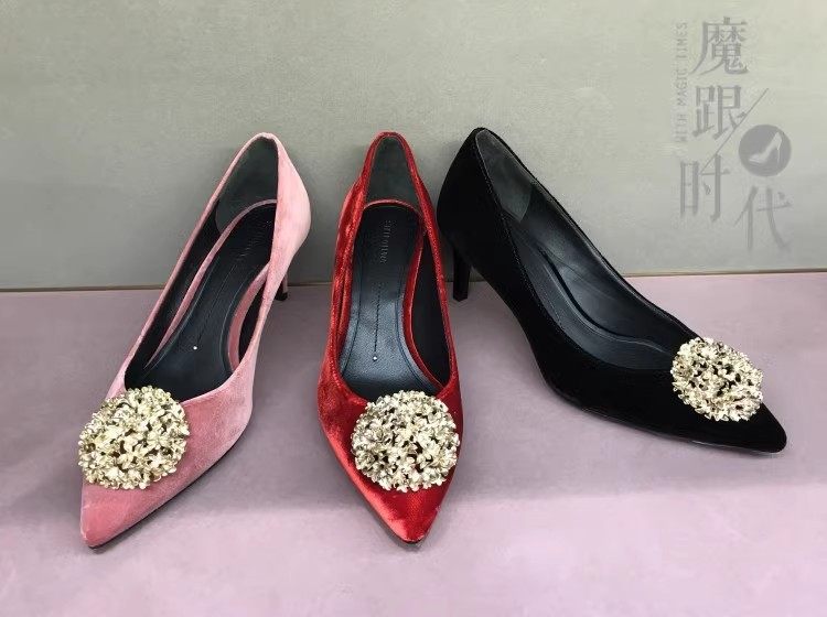 STELLALUNA高跟鞋婚鞋金属花