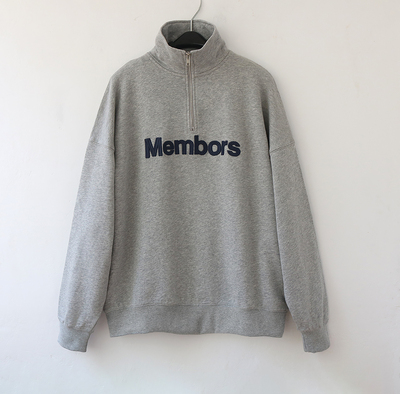 Applynew半拉链新品美式复古卫衣