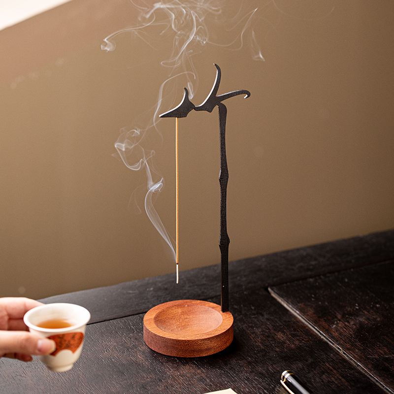 创意竹字倒挂式线香香插