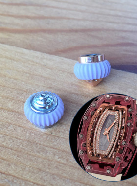 手表调时把的 表冠拉把 橡胶把头适配RM理查德.米勒.米尔RM07女表