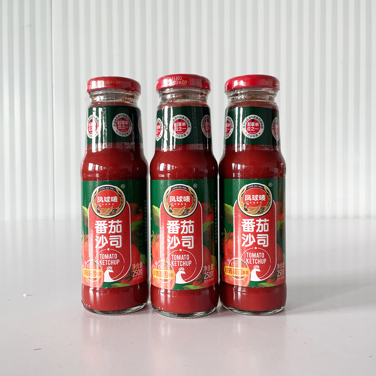 凤球唛番茄沙司250克X3瓶