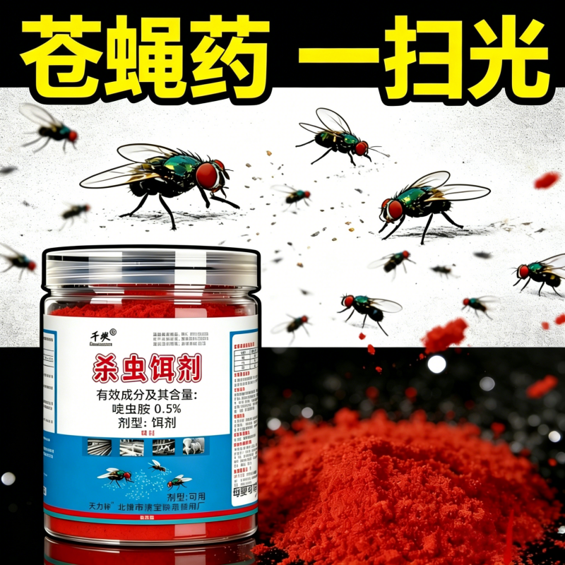 【速杀蝇】苍蝇药灭蝇王养殖场灭蝇药强力养殖场兽用灭蝇子颗粒药