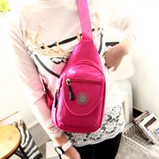 情侣休闲潮流胸包小挎包单肩斜挎女包帆布胸前背包户外运动旅游包