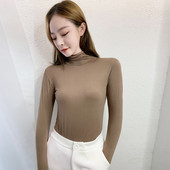 高领秋衣内衣莫代尔女秋冬薄款 打底衫 内衣 2020新款 高领长袖 T恤