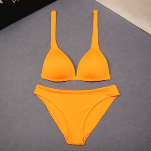 夏bikini 三角性感分体度假温泉休闲比基尼泳装 泳衣女2025新款 法式