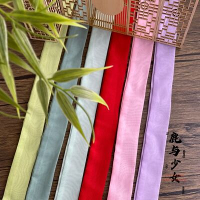 鹿与少女发绳雪纺古风颜色全发饰