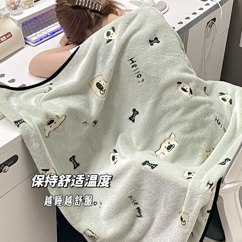 牛奶绒毛毯办公室午睡