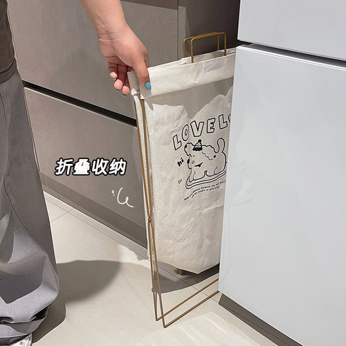 脏衣篓家用可折叠脏衣服收纳筐高级感洗衣篮子网红口篓带盖置物架