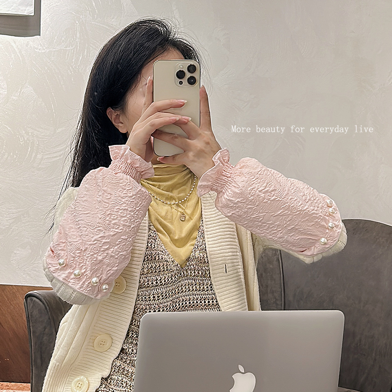 袖套女款工作2025新款秋冬季办公室上班干活防脏套袖短款手袖袖头