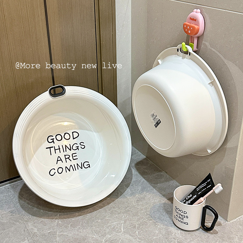 可壁挂洗脸盆学生宿舍用加厚耐用塑料盆婴儿童宝宝洗脚洗衣盆家用,家庭/个人清洁工具,脸盆,淘宝优惠券,粉丝福利购,淘宝优惠卷