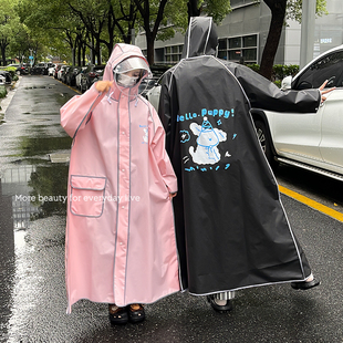 可爱雨衣女款 全身防暴雨成人外穿电动电瓶车新雨披单人 一体式 长款
