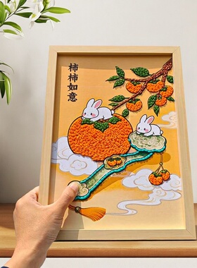 非遗手工五谷杂粮DIY粘贴画｜