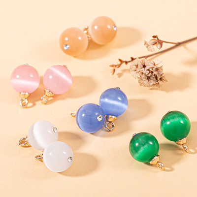 高档中式国风纽扣渐变猫眼扣子