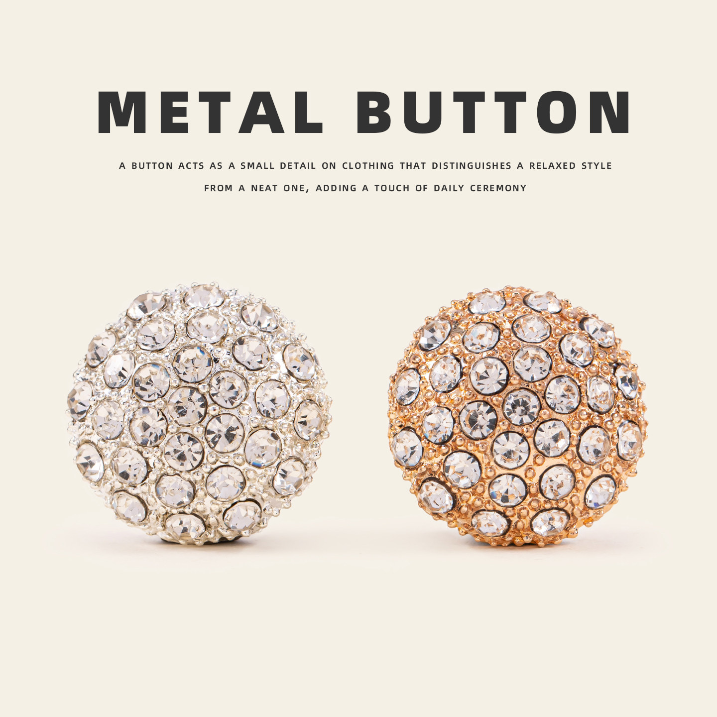 高端精致时尚大衣扣子皮草衣服西装外套大纽扣配件配饰各种大全