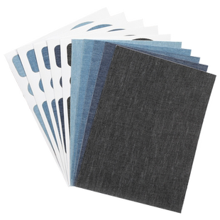 牛仔裤免缝补丁贴自粘无痕布贴衣服裤子破洞修复修补图案贴布补贴