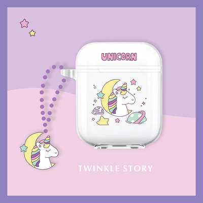独角兽ins风少女心粉嫩耳机壳