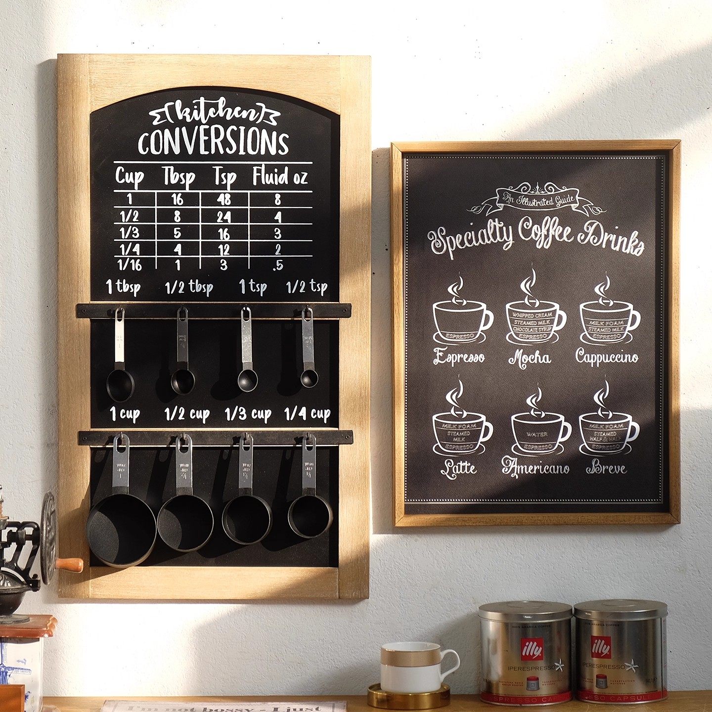 美式复古壁饰 黑板报咖啡实木装饰画 咖啡角装饰 咖啡机背景装饰,家居饰品,壁饰,淘宝优惠券,粉丝福利购,淘宝优惠卷