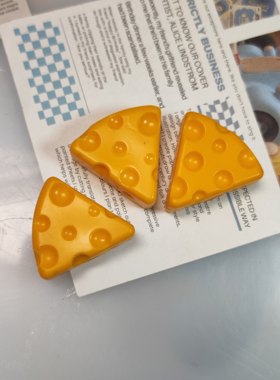正版散货 仿真三角奶酪食玩 长度3厘米 diy装饰品手工配件B08