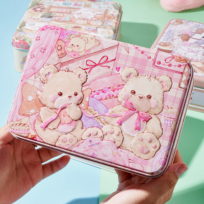 巧克力盒马口铁糖果盒可爱卡通