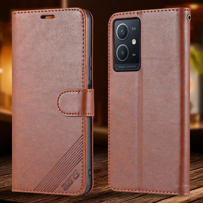 适用vivo Y33e手机壳翻盖式防摔全包皮套华为可插卡钱包款式保护套男女时尚软胶简约皮夹