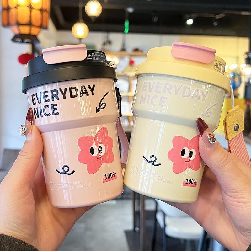 guloo高颜值迷你咖啡保温杯便携