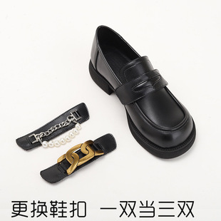大码女鞋41到43法式40 42小皮鞋女春秋44 45码乐福鞋平跟学院风