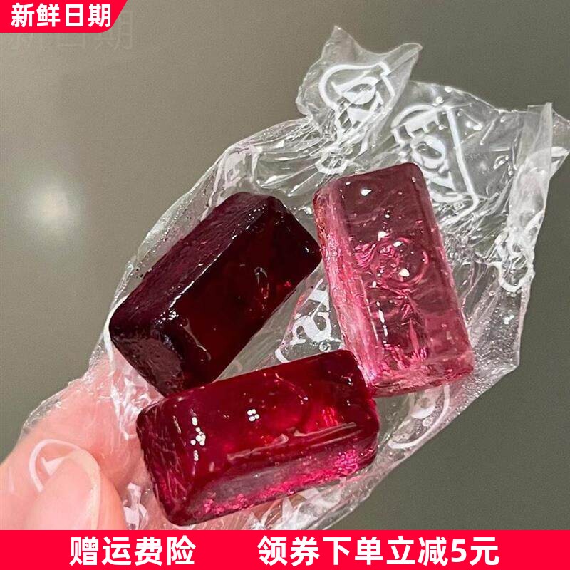 新货FOXS四季茶味硬糖水晶糖什锦水果糖混合果汁水果硬糖罐装薄荷