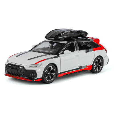 新款 驰美1:32RS6合金汽车模型仿真轿车瓦罐车男孩声光玩具车