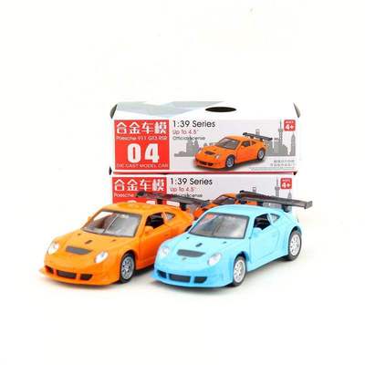 新款 1:39合金车模保时捷911 GT3 RSR跑车儿童玩具开门