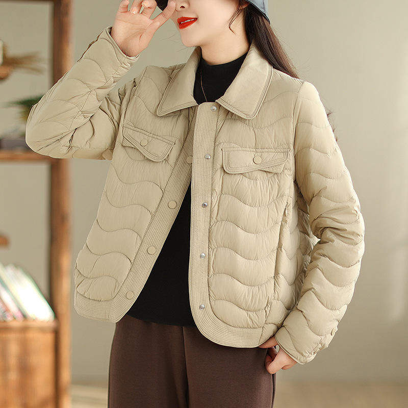 新款 秋冬羽绒服女短款轻薄90白鸭绒保暖小个子外套潮常规