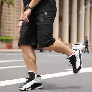 薄款 加肥运动休闲中裤 短裤 加大码 潮 大号宽松男士 欧美肥佬胖哥夏季