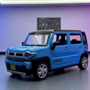 新款奇艺合金车模1比22铃木Hustler汽车带声光玩具车音效模型摆件