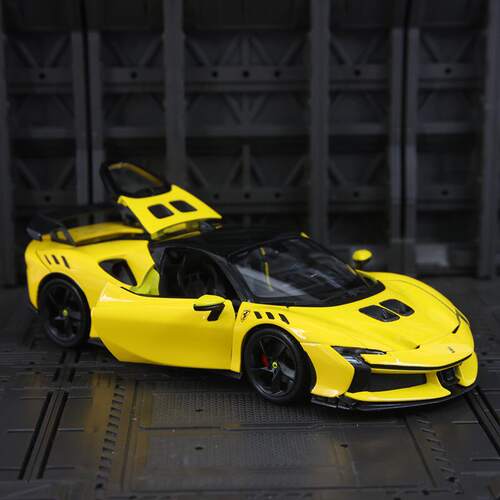 新款 仿真SF90 XX Stradale合金汽车模型赛车摆件礼物