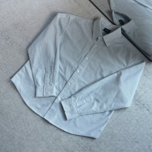 男 必入高品质精梳长绒棉水洗牛津纺条纹boxy衬衫 CS013 KEBUSI