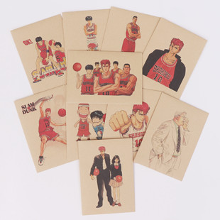 牛皮灌篮高手简约信纸信封套装创意漫画表白情书明信片收纳袋