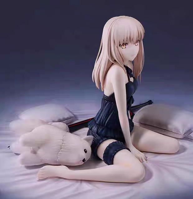 正品全新 角川 Fate Saber ALTER 阿尔托莉雅黑呆睡衣睡裙手办,模玩/动漫/周边/娃圈三坑/桌游,手办/手办景品,淘宝优惠券,粉丝福利购,淘宝优惠卷