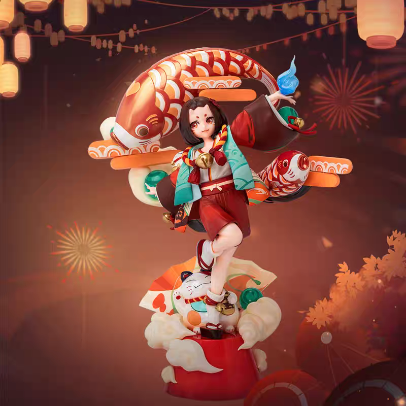 onmyoji阴阳师座敷童子手办-福来运至 网易官方正品 手办全新