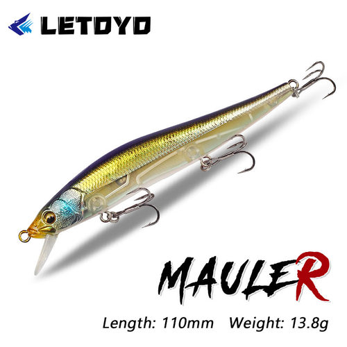 阿穗LETOYO 新款日系悬停米诺路亚饵110mm13.8g抽停假饵jerkbait