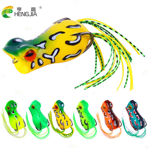 阿穗HENGJIA/亨嘉 5cm出口雷蛙黑鱼路亚软饵12g塑料浮水假饵海