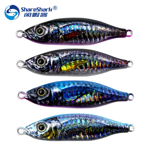 阿穗路亚饵铁板3D喷绘打印铁板铅鱼饵40g-80g仿真远投淡水海钓翘