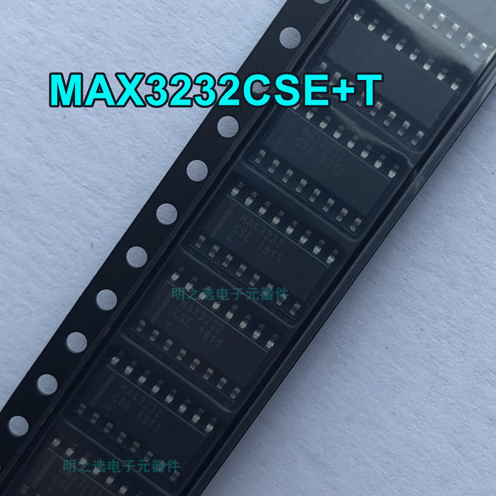 原装正品 MAX3232CSE+T MAX3232 SOIC-16 RS232芯片 RS-232收发器
