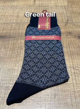 商务绅士 正装男士 条纹 丝光棉 中筒男袜 S872095