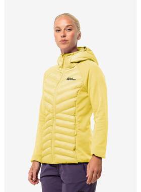 海外代购Jack wolfskin/狼爪女士户外休闲衣连帽拼接户外旅行