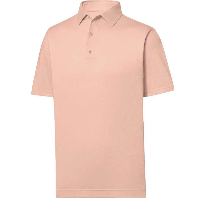代购Footjoy男士POLO衫防晒透气抗皱防缩短袖橙粉色翻领机洗面料